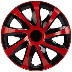 Nrm Ko237 Copricerchi Universali Draco Cs, Nero/Rosso, 13 Pollici, Confezione Da Pezzi
