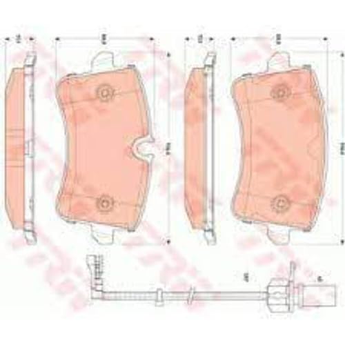 Trw Automotive Gdb1866 Past.Fr.Post Audi A8 (4H_),