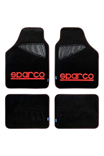 Sparco 16993 Set Tappeti Moquette, Spc, Rosso