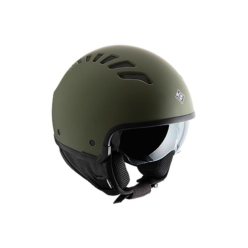 Tucano Urbano Casco Demi–Jet El'Fresh Verde Airbone Opaco Xs