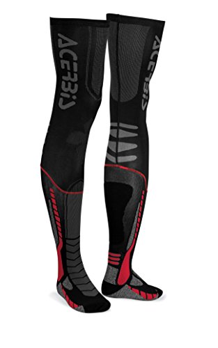Acerbis 0021693.323.063 Calza X-Leg Pro S M, Nero/Rosso, S/M
