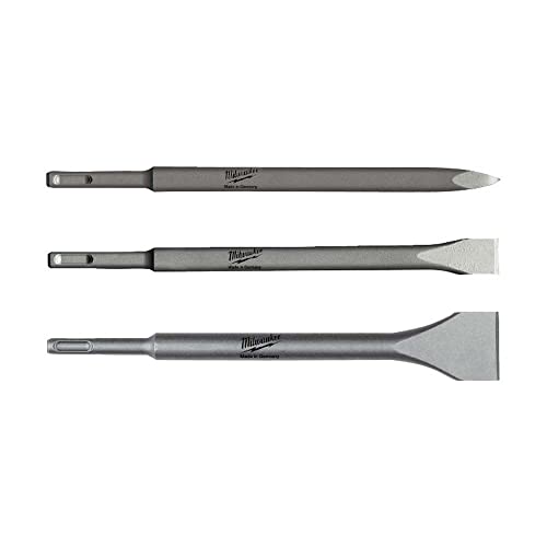 No Brand Estuche Sds-Plus De 3 Piezas (200Mm) Puntero, Cincel Y Cincel Ancho
