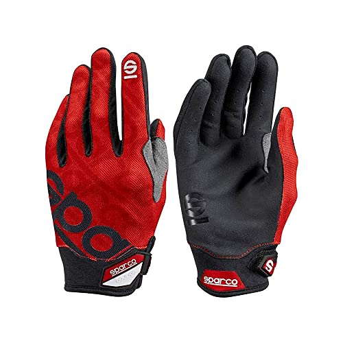 Sparco Meca 3 Guanti Taglia 10 (M) Rosso