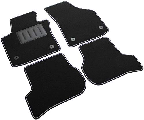 Sprint04008 - Tappetini Su Misura Per Auto In Moquette Antiscivolo Compatibile Con Leon Ii Restyling Dal 2008-2013