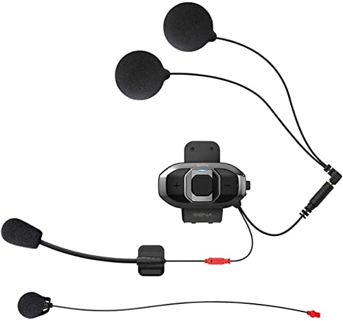 Sena Sf4-02D Serie Sf Sistema Di Comunicazione Bluetooth Per Moto Con Doppi Altoparlanti, Citofono A 4 Voci, Dual Pack