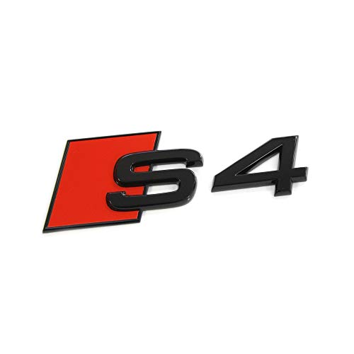Audi 8W0071804 S4 Tuning Exclusive Black Edition Emblema Nero/Rosso