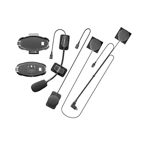 Interphone Micinterphof10 | Kit Audio Aggiuntivo - Audiokit Completo Ricambio Per Interfoni Da Moto Modelli Interphone Active E Connect - Microfoni, C