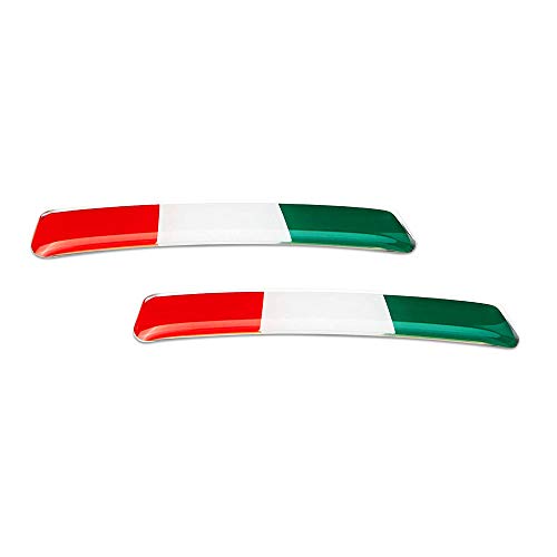 4R Quattroerre.It 14171 Adesivi Italia Per Leva Cambio Alfa Giulia Stelvio, Set Da 2