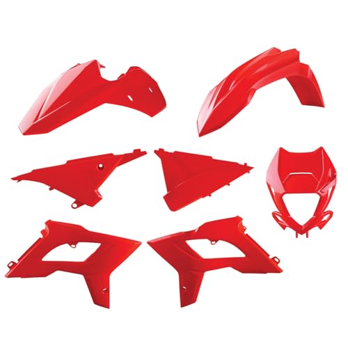 Polisport 91085 - Polisport Enduro Restyling Replica Kit Per Chi Cerca La Qualità Oem Per Moto Beta In Colore Rosso