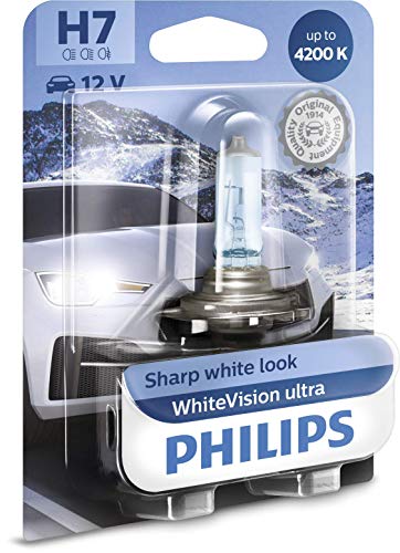 Lampada Philips Whitevision Ultra H7 Per L'Illuminazione Anteriore,4200K