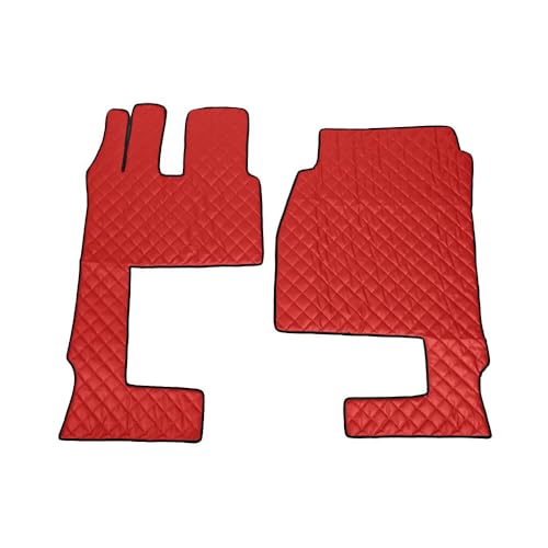 Lampa 96136 Tappeto In Ecopelle, Rosso
