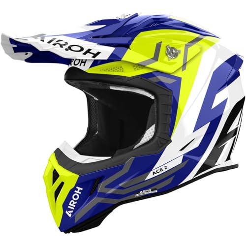 Airoh Casco Offroad Aviator Ace2 Ground Yellow Gloss L