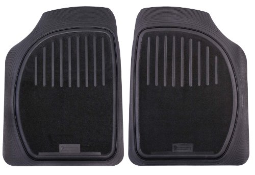 Michelin 009074 Tappeti Anteriori Gomma/Moquette, 2 Pezzi