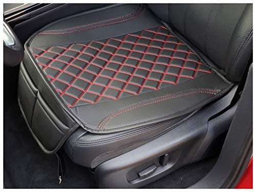Bremer Sitzbezüge Coprisedile In Ecopelle Compatibile Con Nissan X-Trail T31 Seduta In Ecopelle Nera Con Cuciture Rosse Ot402