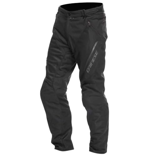 Dainese - Drake 2 Super Air Tex Pants, Pantaloni Da Moto Ventilati, In Tessuto, Per Stagione Estiva, Con Protezioni Removibili, Man, Nero/Nero, 52