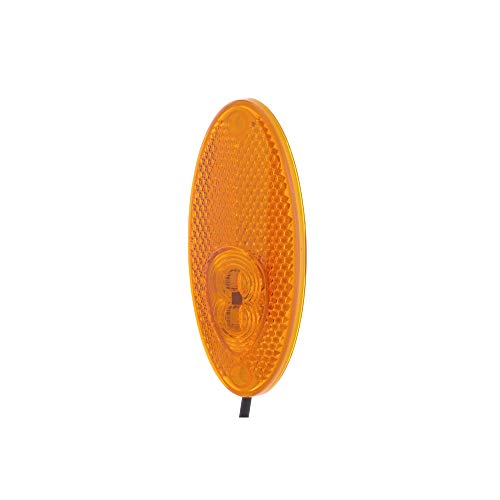 Hella 2Ps 964 295-071 Luce Demarcazione Laterale, Led, 24V, Montaggio, Esterno/Incollato, Colore Diffusore Luce Giallo, Colore Luce Led Giallo, Cavo 5