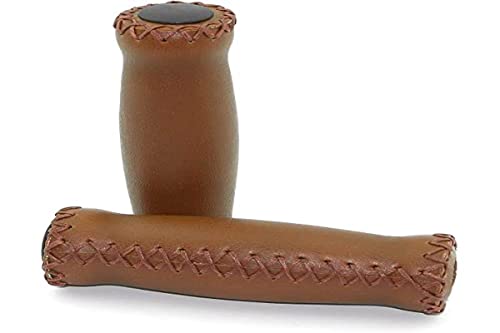 Set Grips Classique Ville Vintage Confort Peau Ergonomique Bicyclette