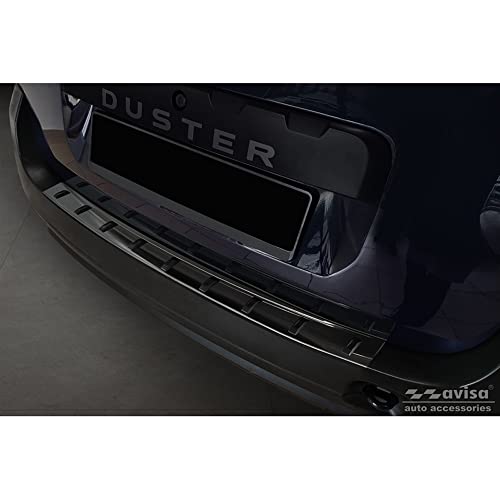 Avisa Protezione Paraurti Posteriore In Acciaio Inox Nero Compatibile Con Dacia Duster 2010-2013 & Facelift 2013-2017 'Strong Edition'