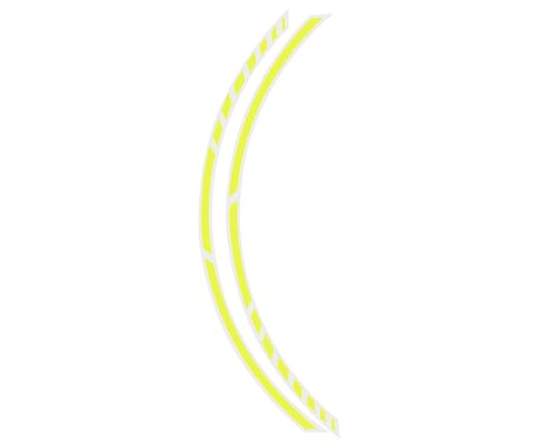Foliatec F34447 Pin-Striping Racing Profilo Design, Neon-Giallo, 14 X 41 Cm
