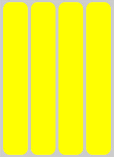 4R Quattroerre.It 16088 Strisce Rifrangenti Universali, Giallo Fluo, 25 X 150 Mm, Set Da 4