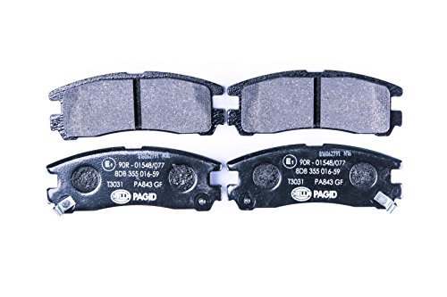 Hella Pagid 8Db 355 016-591 Kit Pastiglie Freno,T3031,Spessore,15.5Mm,Sistema Frenante,Akebono,Con Segnalatore Acustico Usura,Per Es. Chrysler / Dodge