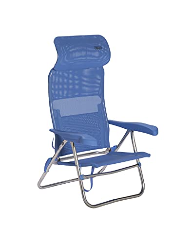Crespo Silla Playa Aluminio, Desmontable. (Multifibra) Cabezal Compact