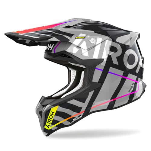 Airoh Casco Offroad Strycker Brave Grey Gloss S