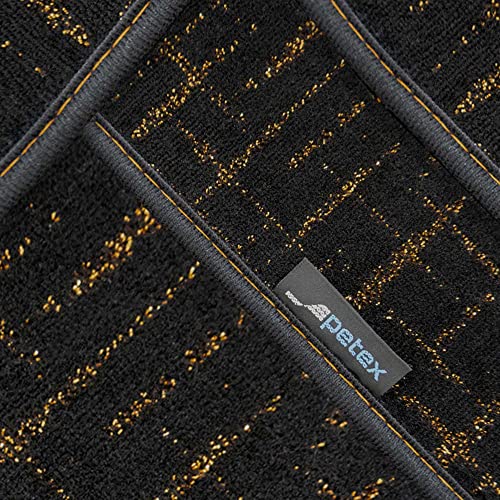Petex Modern - Tappeto Auto Con Vestibilità Premium, Retro Oro, 2 Pezzi