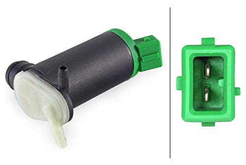 Hella 8Tw 006 847-031 Pompa Acqua Lavaggio, Pulizia Cristalli, 12V, Elettrico, Doppia Pompa