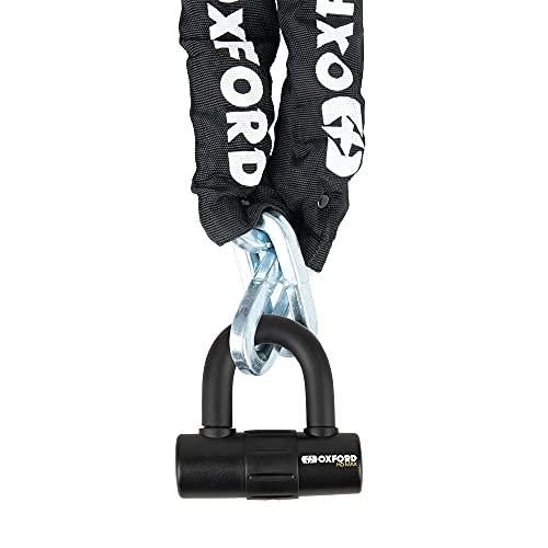 Oxford Products Lk308 Oxford Hd Max Catena 12 Mm X 1,5 M Motociclo Venduto Oro Votato Serratura Di Sicurezza