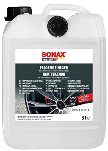 Sonax Profiline Detergente Per Cerchi Senza Acidi, Rimuove La Polvere Dei Freni Dai Cerchi In Acciaio E In Lega; 5 L, Articolo Numero 02305000