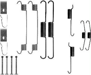 Mintex Mba803 Kit Accessori, Ganasce Freno