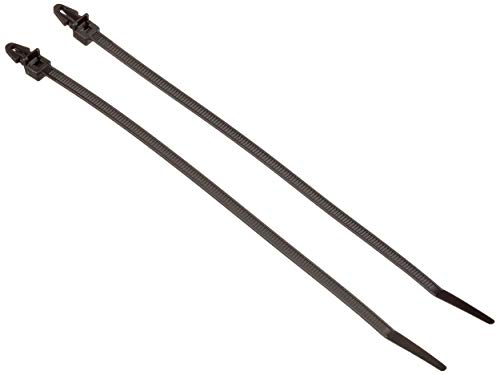 Romix C10151 Morsetto Di Plastica, Nero, Confezione Da 2 X 10 Pezzi