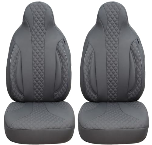 Bremer Sitzbezüge Set Di 2 Coprisedili Per Auto, Compatibili Con Jeep Renegade Conducente E Passeggero A Partire Dal 2014, Colore Grigio