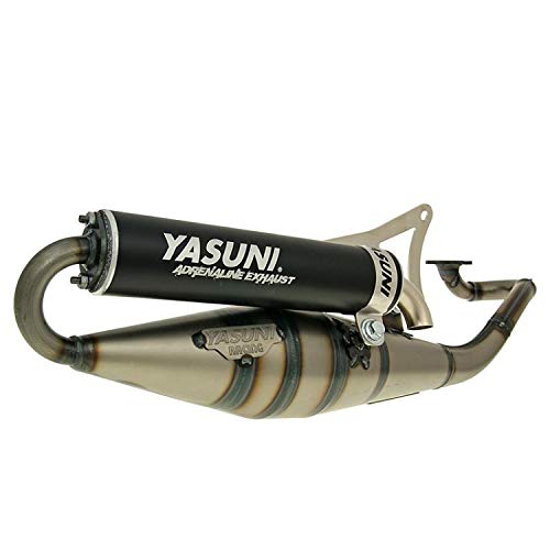Yasuni Scarico 2 Tempi E5 Scooter Z, Ce, Omologato, Minarelli Orizzontale, Nero, Aprilia; Benelli; Beta; Malagutti; Mbk; Yamaha