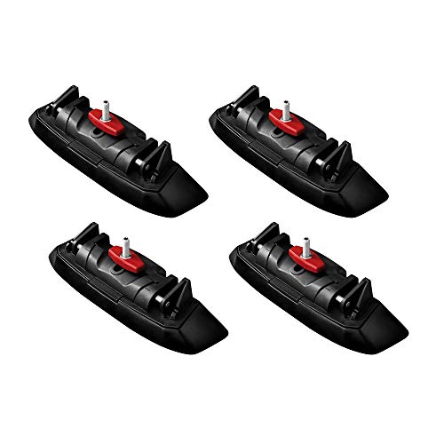 Yakima Yk371W Kit Di Attacchi Per Barra Da Tetto Auto, Nero, Confezioni Da 4