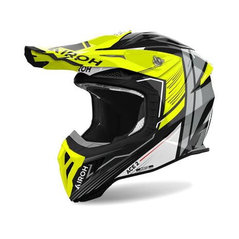 Airoh Casco Offroad Aviator Ace 2 Engine Yellow Gloss Xl