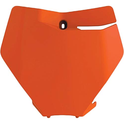 Polisport 8666400001 - Tabella Portanumero Replica Oem Realizzata In Plastica Lucida Resistente E Durevole Compatibile Con Le Moto Ktm In Colore Aranc