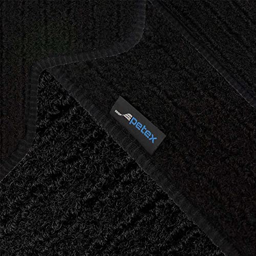 Petex Jona - Tappeti Auto Con Vestibilità Premium Anteriore E Posteriore, 4 Pezzi, Colore: Nero