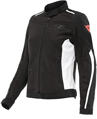 Dainese Hydraflux 2 Air Lady D-Dry Jacket, Giacca Moto Impermeabile, Donna, Nero/Nero/Bianco, 48