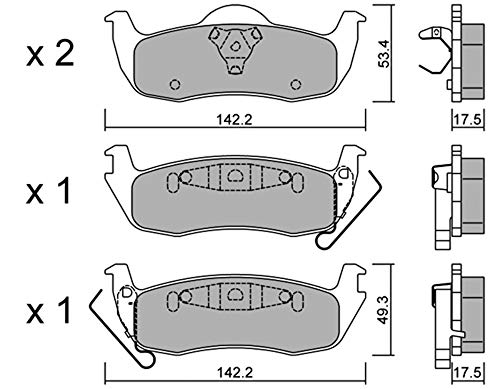 Metelligroup 22-0720-0 - Pastiglie Freno
