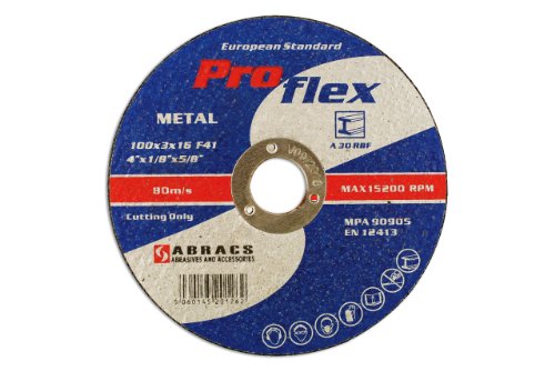Connect 32058 - Abracs Set 25 Dischi Abrasivi, Dimensioni 100 X 3,2 Mm