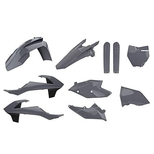 Polisport 90825 Mx Plastic Replica Kit Per Chi Cerca La Qualità Oem Per Moto Ktm In Colore Grigio Nardo
