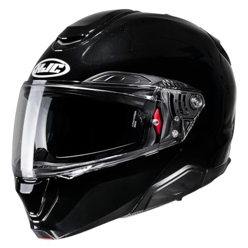 Hjc, Casco Moto Modulare Rpha91 Solid Metal Black, Xl