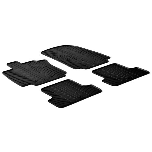 Rubber Car Mats Gl 0041 Set Di Tappetini In Gomma 4 Pezzi