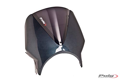 Puig 005Cf Carenabris E Cupula, Colore: Carbonio Fume Scuro