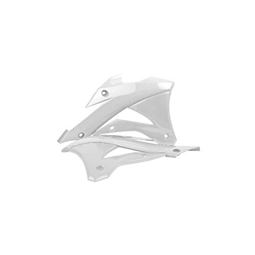 Polisport 8417300002 - Copriradiatore Robusti E Durevoli Compatibile Con Le Moto Kawasaki A Colori Bianco