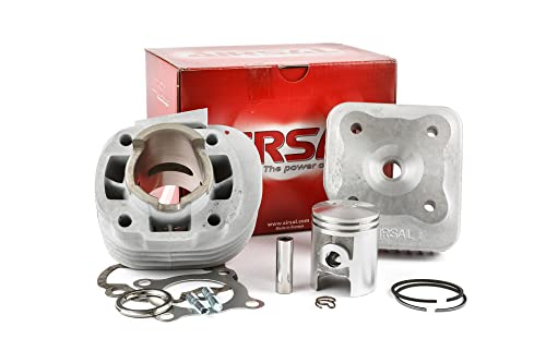 Airsal Haut Moteur Scoot Adaptable Mbk 50 Ovetto 2T, Mach G-Yamaha 50 Neos 2T, Jog-Aprilia 50 Sr-Malaguti 50 F10, F12 -Alu Nikasil