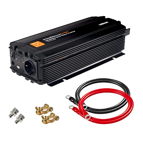 Osram Powerinvert Pro Modified Sine Wave Inverter, Inverter Sinusoidale Modificato, 24V Dc 1000W, Oeinvmb10, Per Esigenze Di Alimentazione Off-Grid
