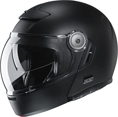 Casco Moto Hjc V90 Semi Mat Nero / Semi Flat Black, Nero, S